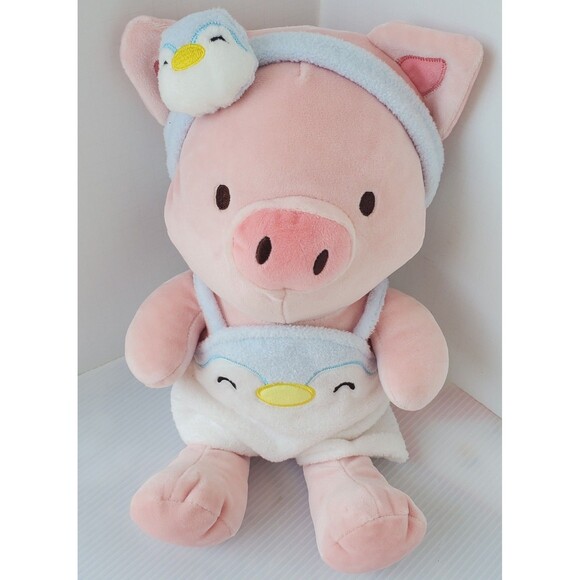 Miniso Pig Plush Penguin Outfit Headband Mask Pajama PJs Costume Stuffie Plushie - Picture 2 of 7